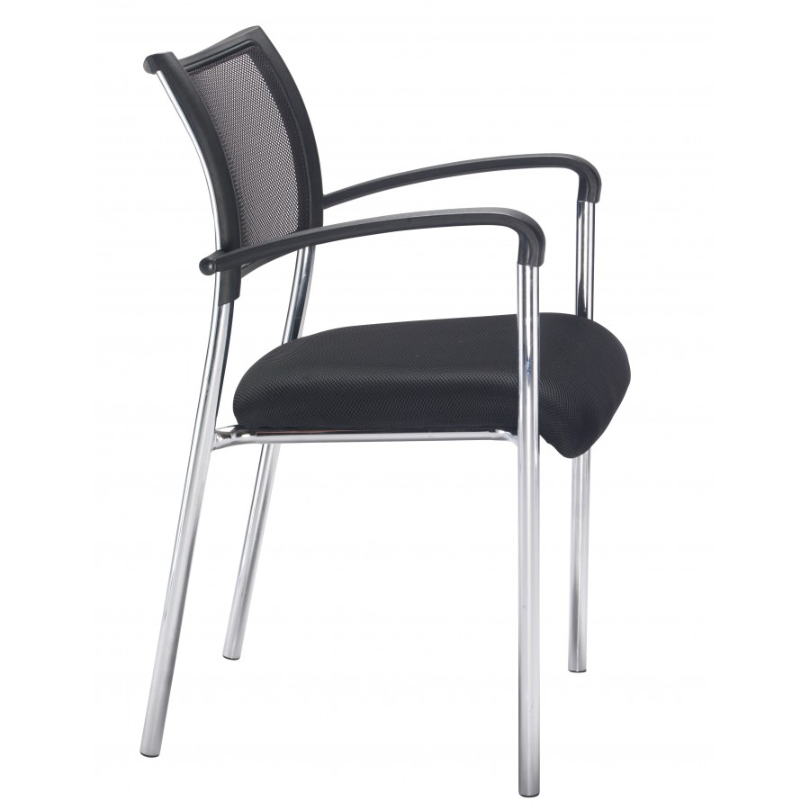 Jupiter Mesh Back Chrome Frame Meeting Chairs 